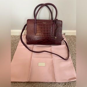 Radley London handbag with faux-croc detail